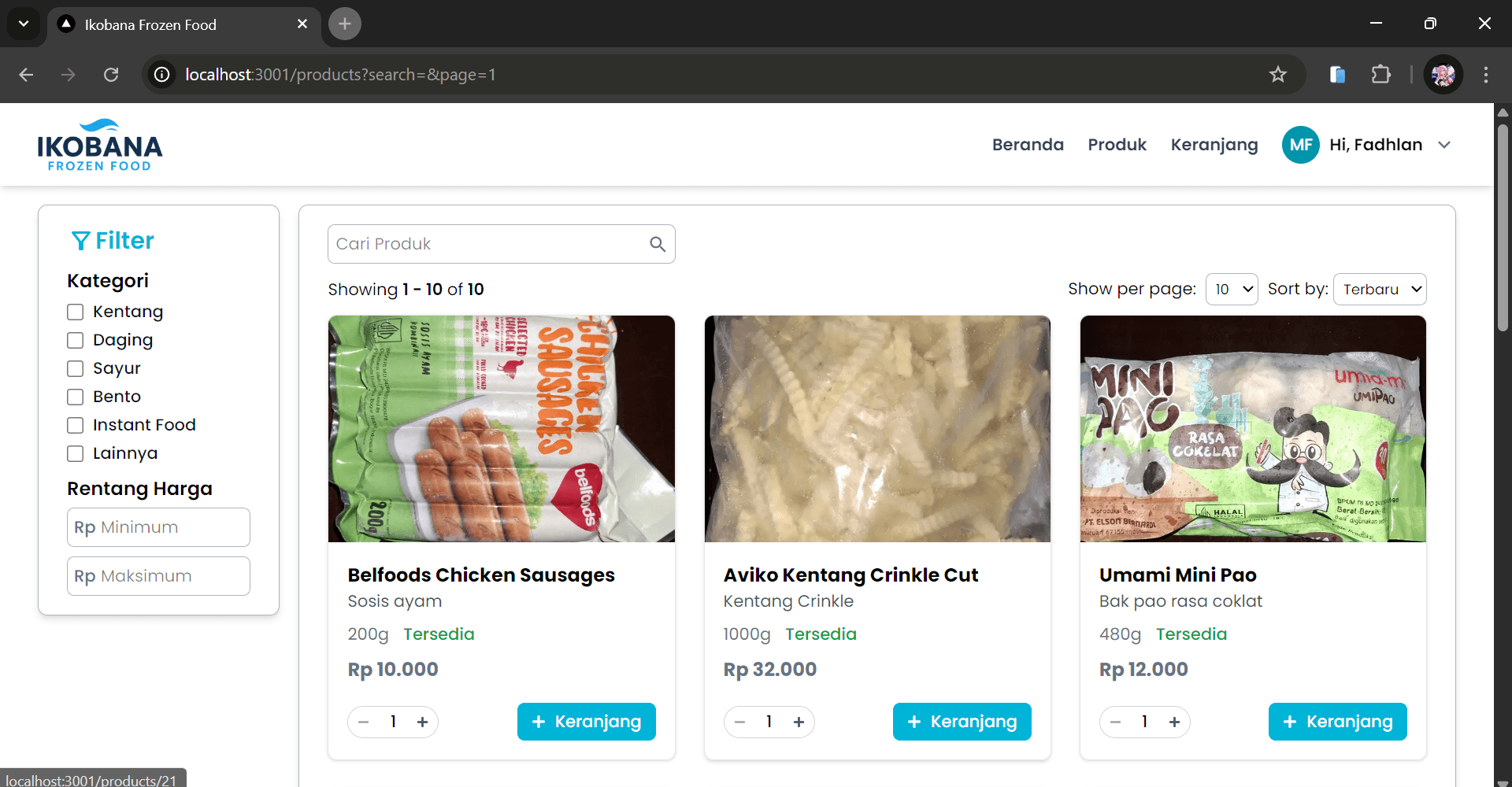 Ikobana Frozen Food - Screenshot 3
